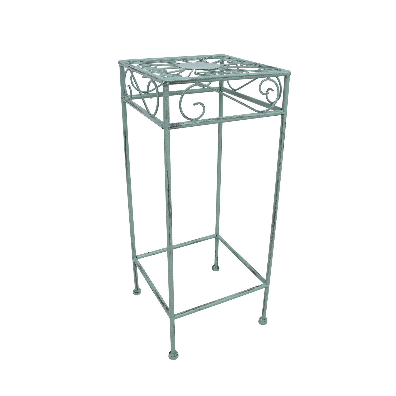 Lillepostament MINT 25x25xH60cm, antiikroheline metall