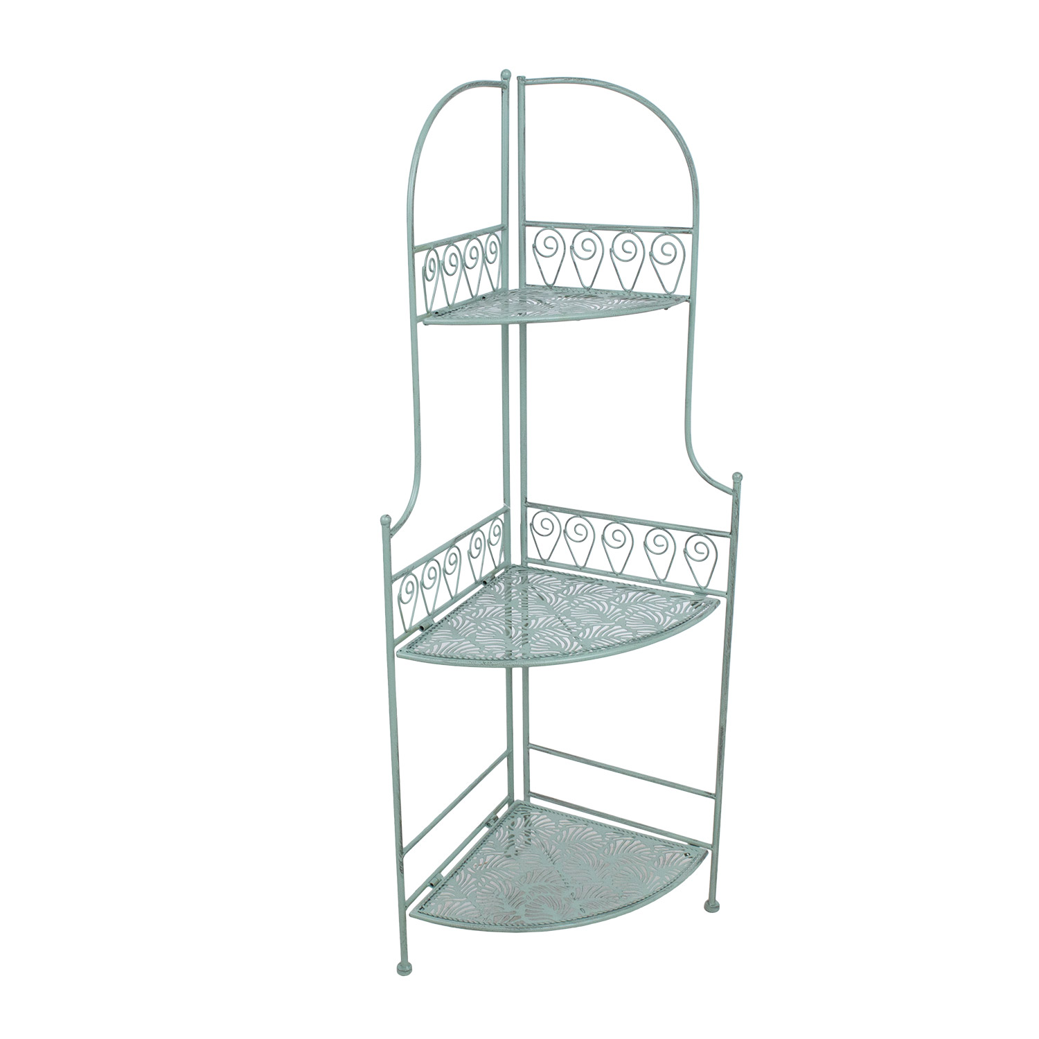 Riiul MINT 34x34xH118cm, antiikroheline metall