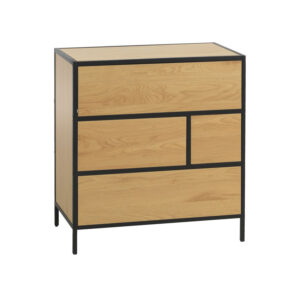Kummut HEDVIG 70x40xH74,5cm, saar/must