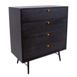 Kummut LUXEMBOURG 80x40xH90cm, must