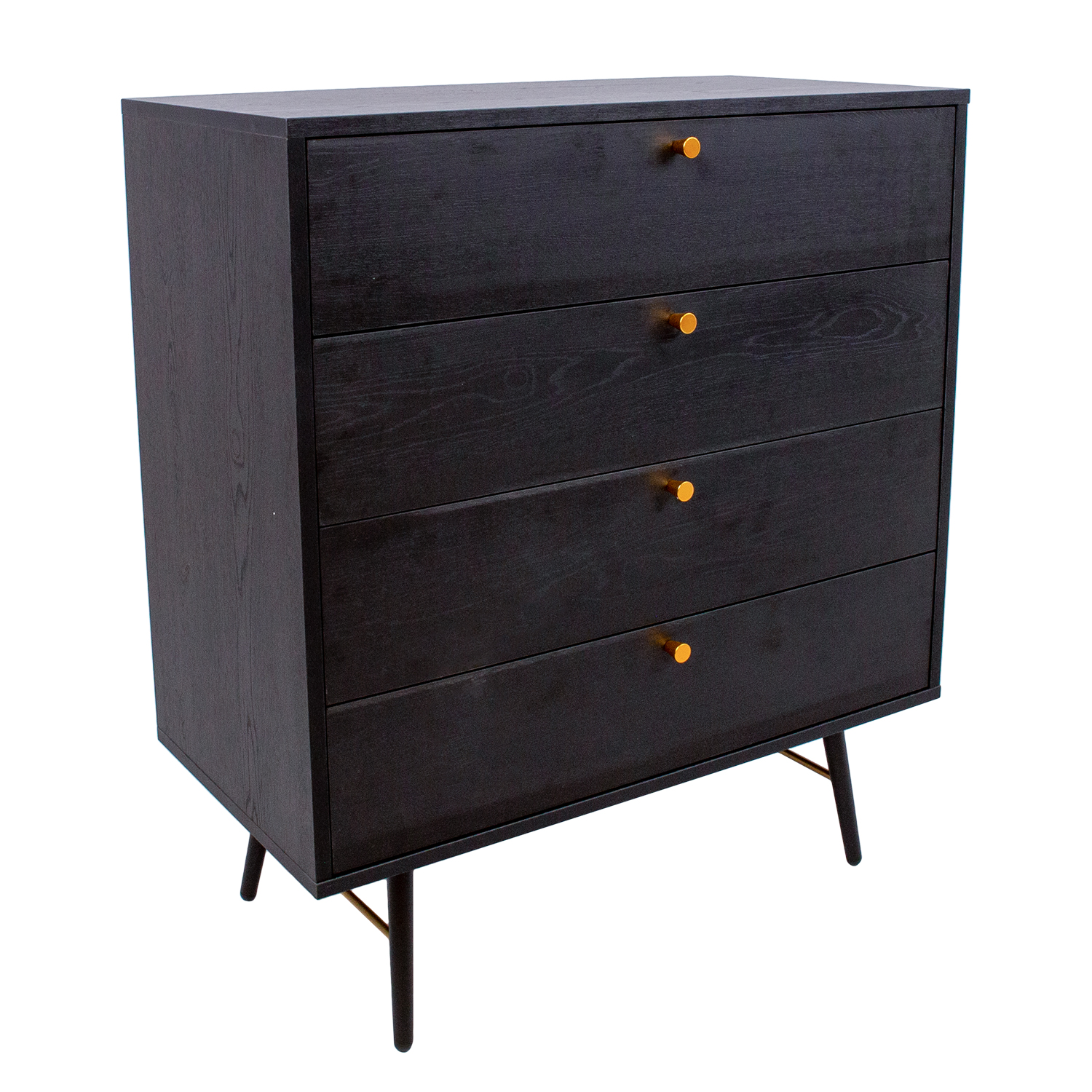 Kummut LUXEMBOURG 80x40xH90cm, must