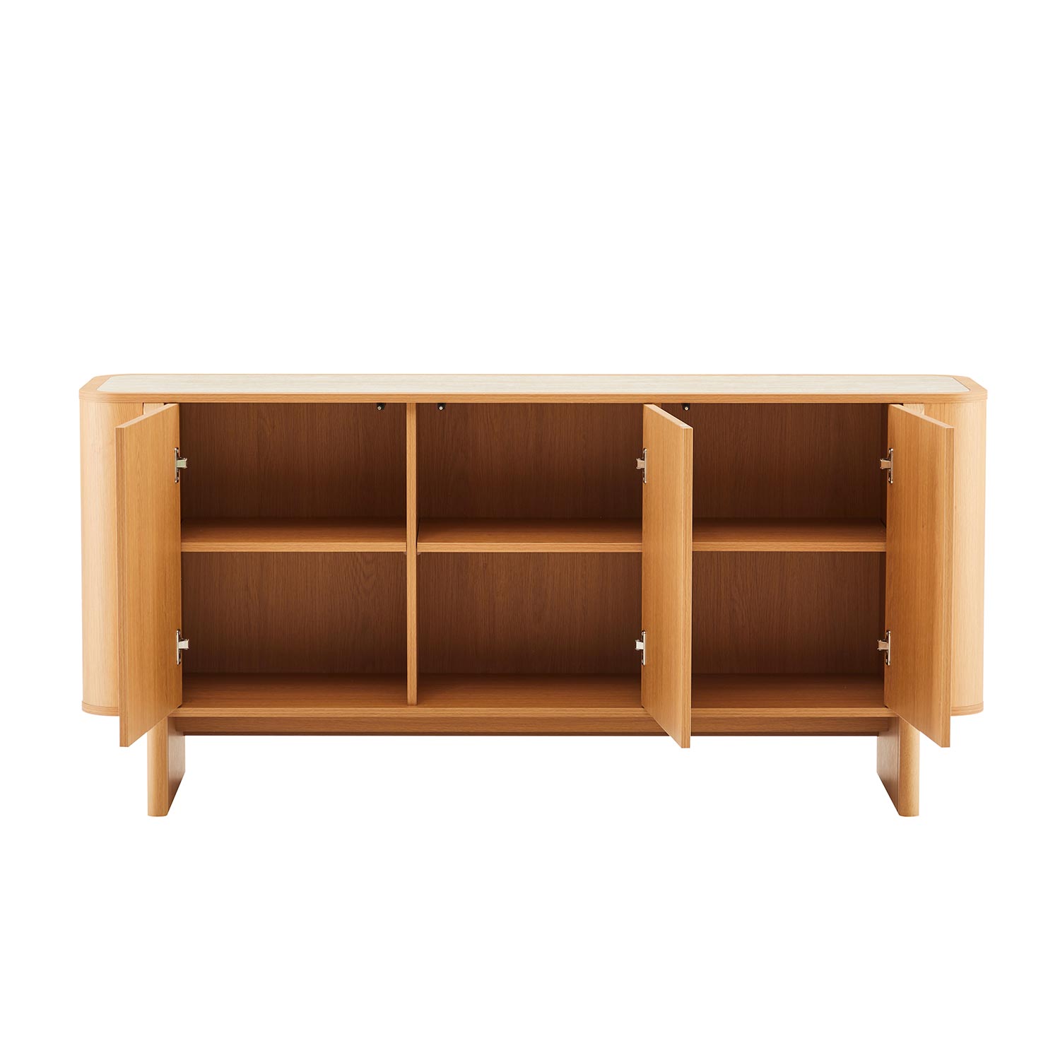 Kummut MORBEN 160x42xH75cm, tammedekooriga melamiin - Image 3
