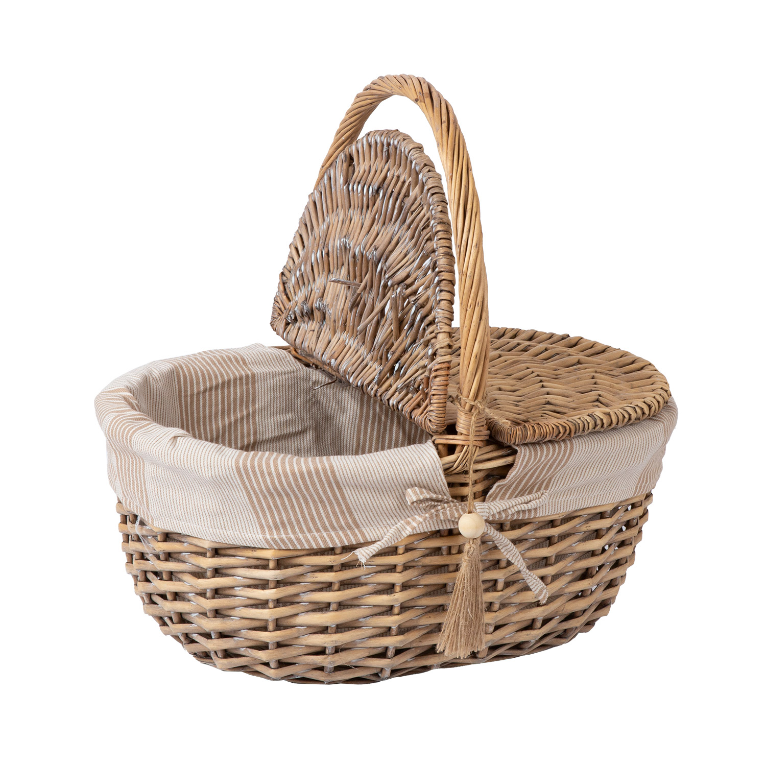 Piknikukorv WILLI STRIPE 40x32xH17/40cm - Image 2