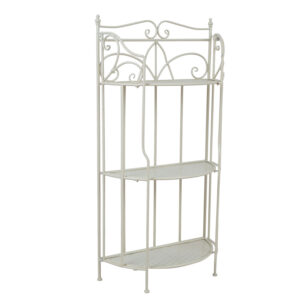 Riiul SANDY 58x28xH114cm, antiikvalge