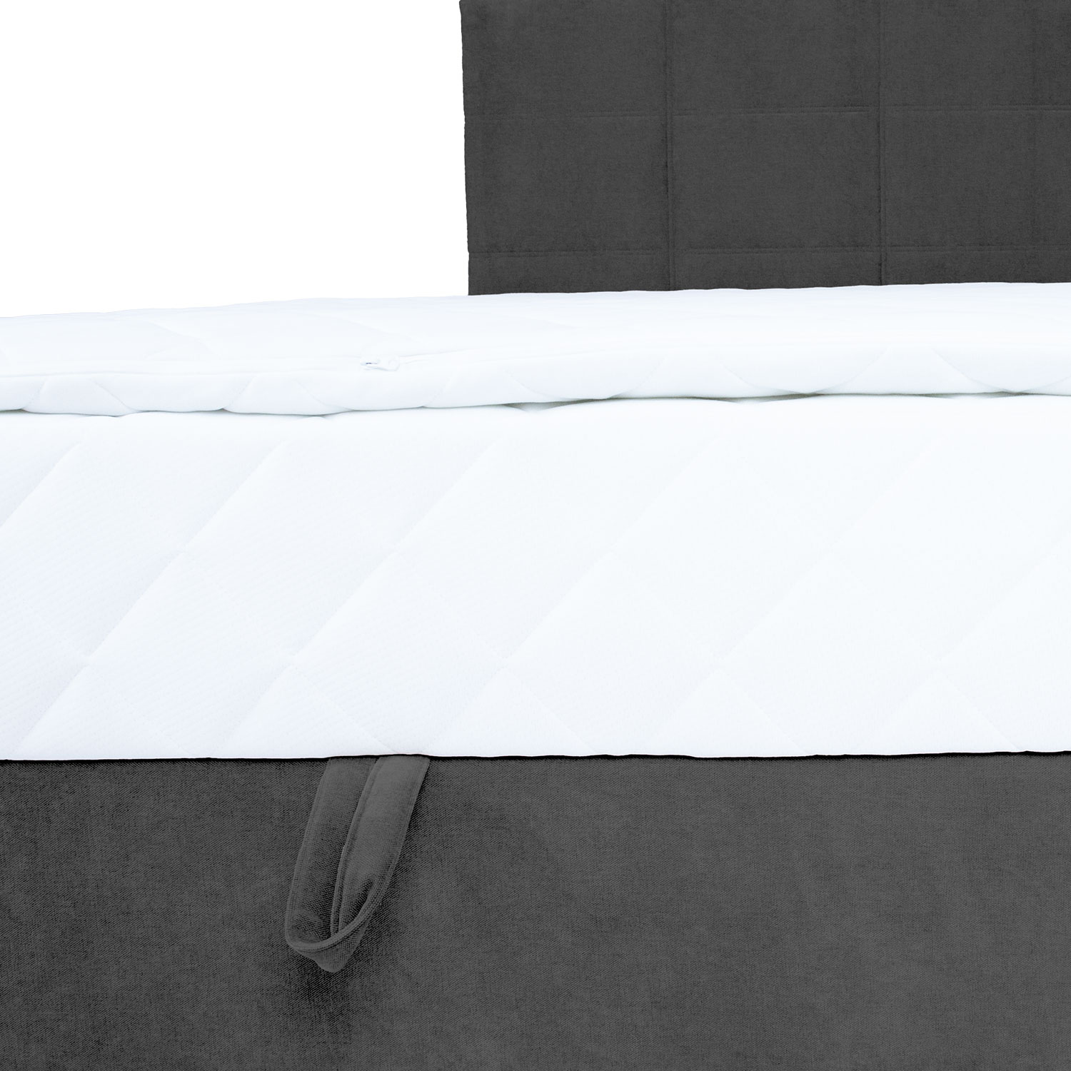 Kontinentaalvoodi LEVI 140x200cm, madratsiga, tumehall - Image 7