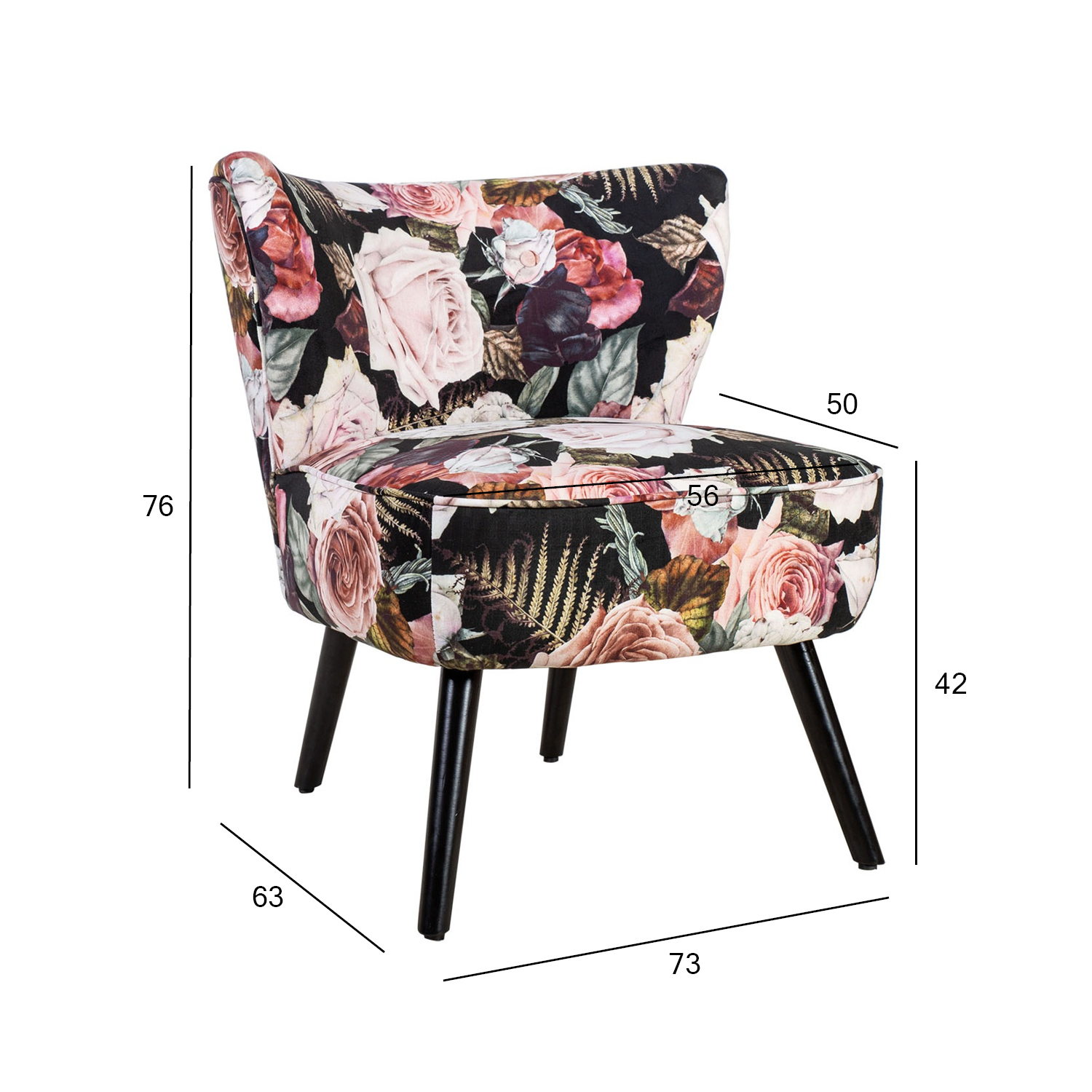 Tugitool LA PERLA 63x73xH76cm, lilleline - Image 2