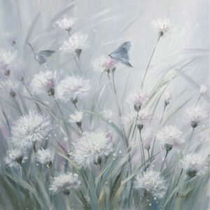Õlimaal 60x60cm, võililled 2