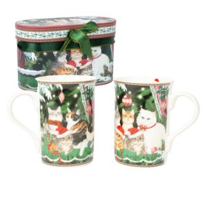 Kruusid MIA CATS 2tk H10,5cm 300ml, kinkekarbis