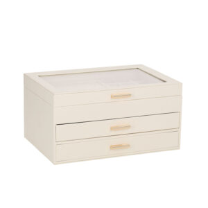 Ehtekarp SEZANE 26,5x18xH13,5cm, valge