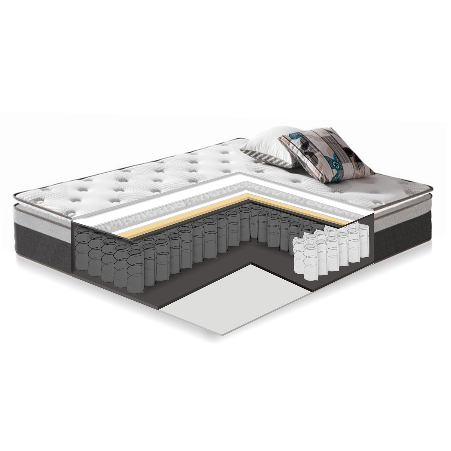 Vedrumadrats HARMONY TOP 90x200xH33cm