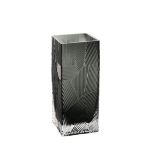 Vaas ZANA 10x10xH25cm, hall klaas