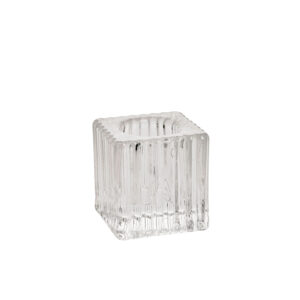 Küünlahoidja GELSA 4x4xH4cm, klaas