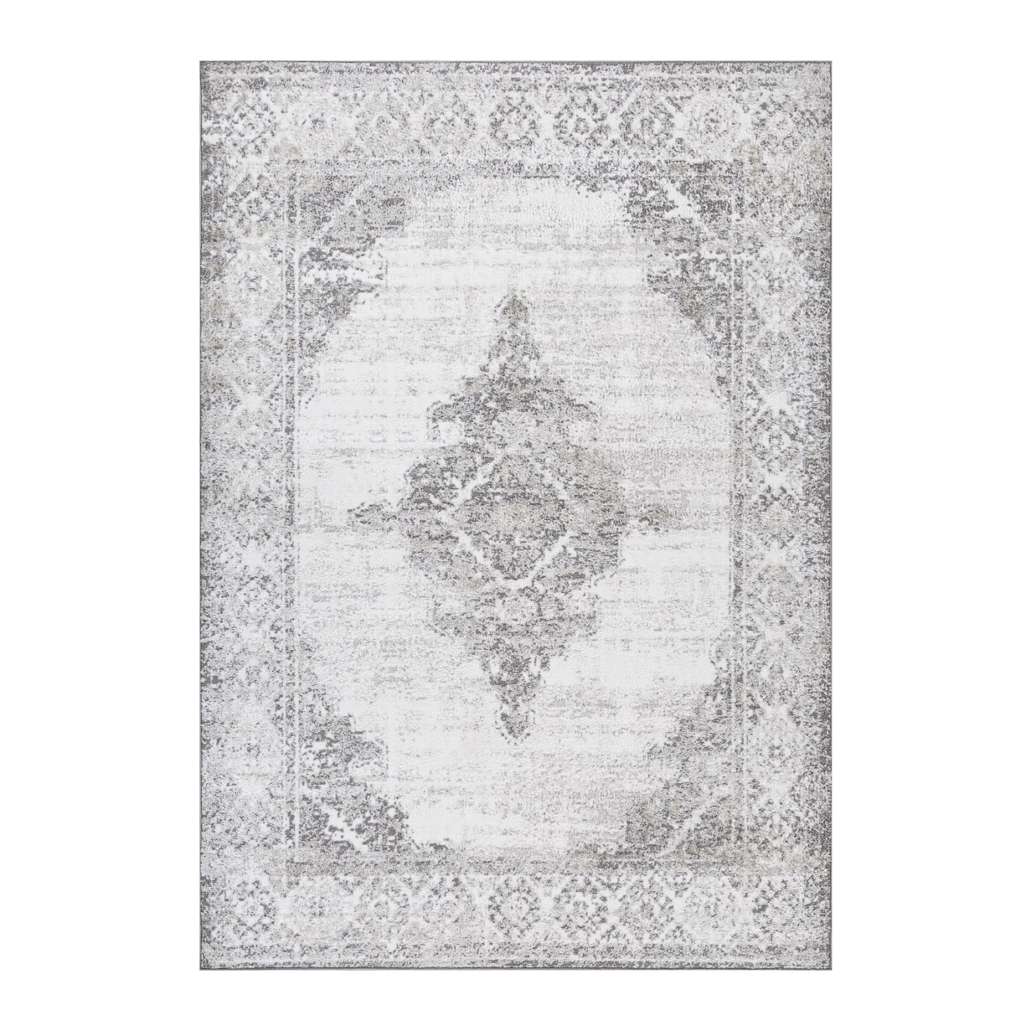 Vaip SALAMANCA-1, 100x150cm, valge/hall