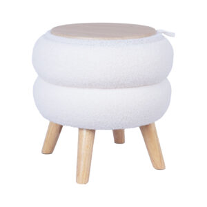 Tumba/laud HANA D40xH41cm, valge, panipaigaga
