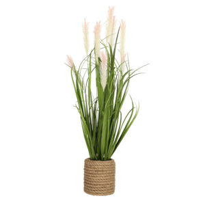 Kunsttaim IN GARDEN H70cm, heleroosa rohukõrred potis