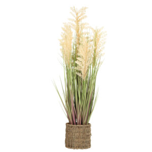 Kunsttaim IN GARDEN H87cm, beež sorgo, rohukõrred potis