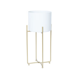 Lillepostament DEIA WHITE M 21,5x20,5xH4