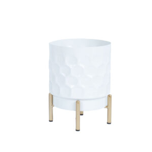 Lillepotiümbris DEIA D15xH20cm, valge/ku