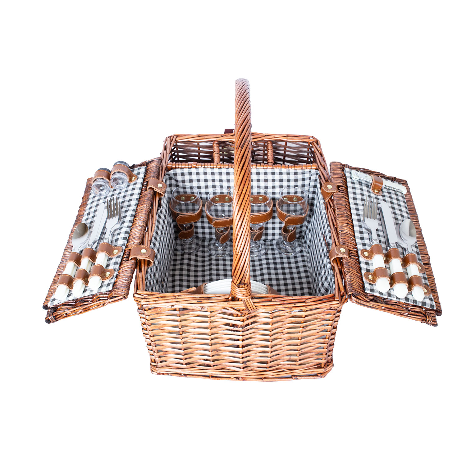Piknikukorv GINO 4-le 46x33xH22/40cm - Image 2