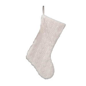 Jõulusokk FUN SWEET H53.3cm, valge