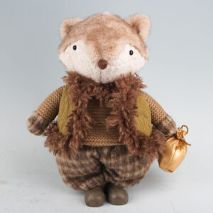 Dekoratsioon FAB ROBIN H37.5cm, rebane, roheline