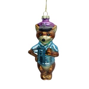 Jõuluehe JOY FOX 14.8cm, klaas