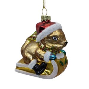 Jõuluehe JOY SQUIRREL 9cm, klaas