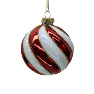 Jõuluehe JOY XMAS RED D8cm, klaas