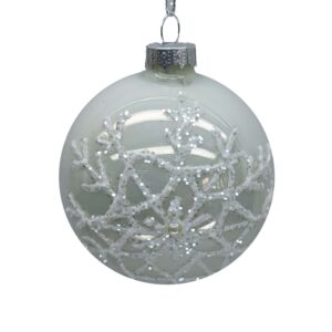 Jõuluehe JOY SNOWFLAKE D8cm, klaas