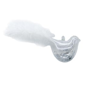 Jõuluehe JOY BIRD FEATHER 7cm, klaas