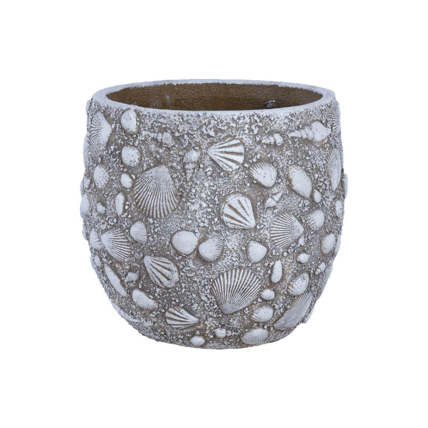 Lillepott SUNNY SHELL D27xH25cm, beež