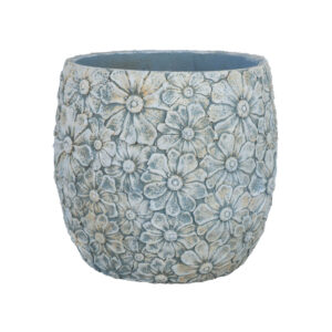 Lillepott SUNNY DAISY D35.5xH33cm, valge/hall