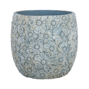Lillepott SUNNY DAISY D44.5xH41cm, valge/hall