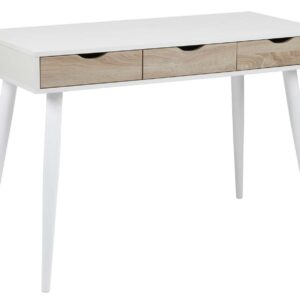 Kirjutuslaud NEPTUN 110x50xH77cm, valge/tamm