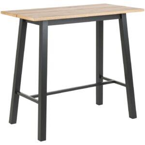 Baarilaud CHARA 117x58xH105cm, tamm/must