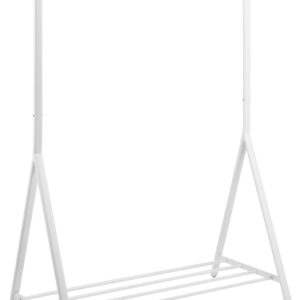 Riiete stange BRENT 117x59xH165cm, valge/kroom