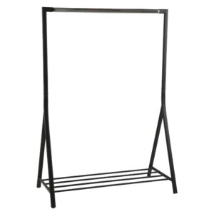 Riiete stange BRENT 117x59xH165cm, must/kroom