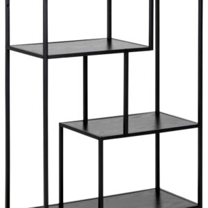 Riiul SEAFORD 77x35xH114cm, must