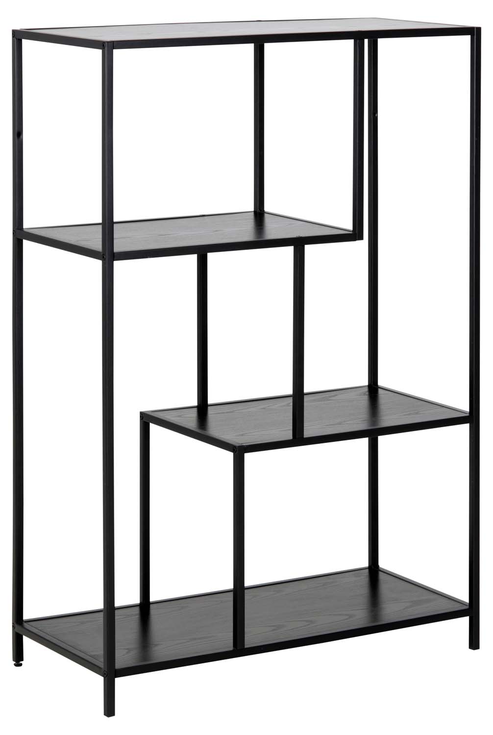 Riiul SEAFORD 77x35xH114cm, must
