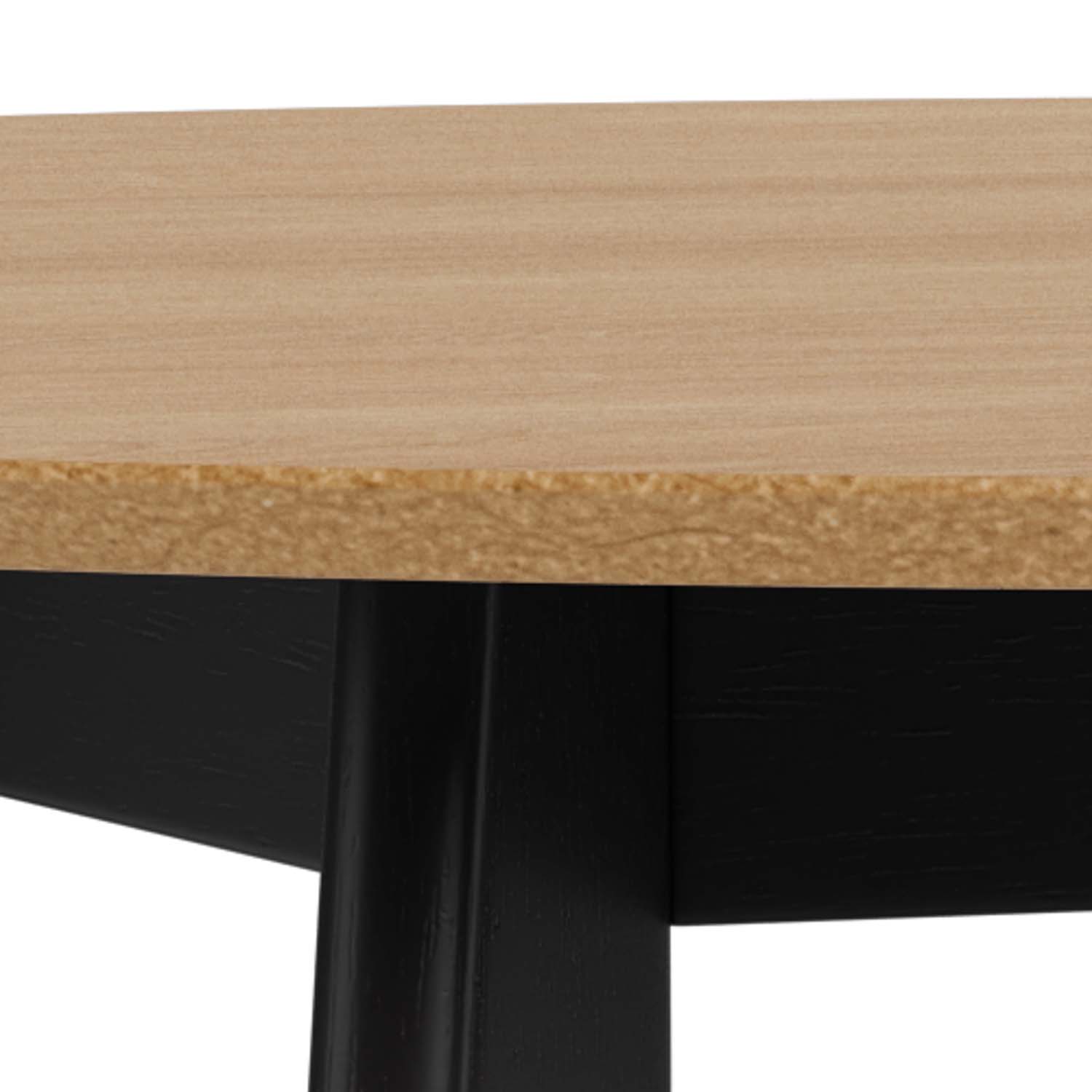 Söögilaud ROXBY D105xH76cm, tamm/must - Image 2