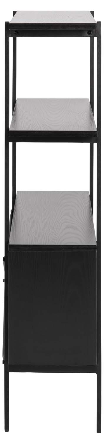 Riiul ANGUS 94x27xH114cm, must - Image 3