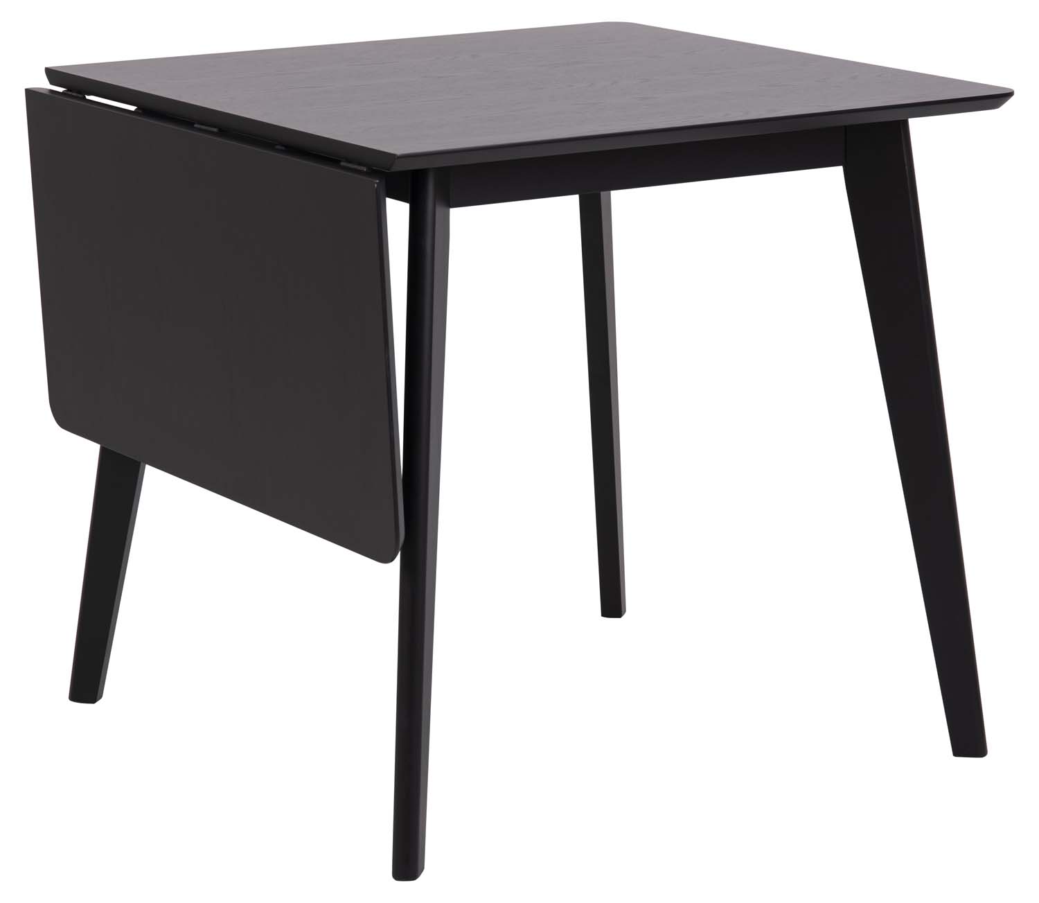 Söögilaud ROXBY 80/120x80xH76cm, must