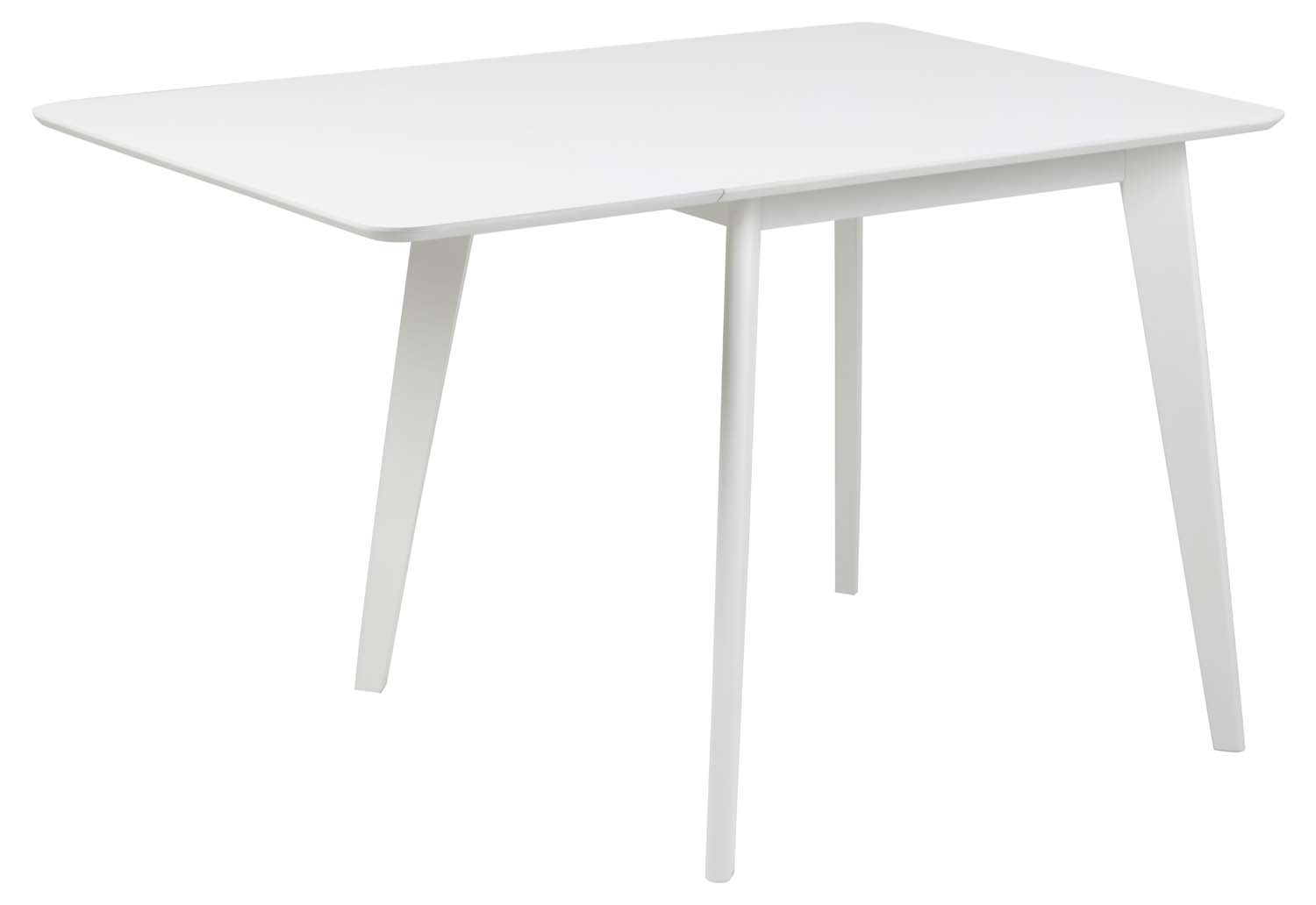 Söögilaud ROXBY 80/120x80xH76cm, valge - Image 4