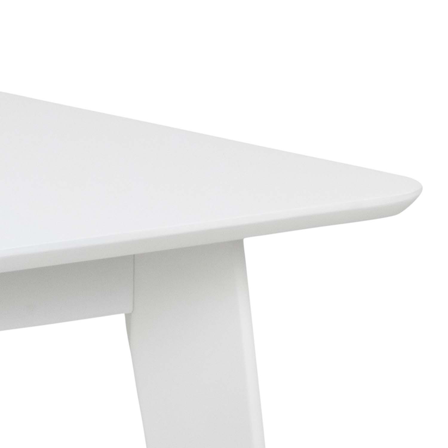 Söögilaud ROXBY 80/120x80xH76cm, valge - Image 5