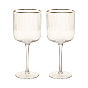 Veinipokaalid GOLD RIM 2tk H19,7cm, 400ml