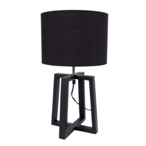 Laualamp WOODEN H44,5cm, tumehall