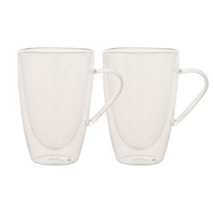 Kruusid DOUBLE 2tk 350ml klaasist topeltseinaga