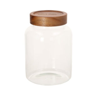 Klaaspurk RIVA D13xH19cm 1930ml akaatsiapuidust kaanega