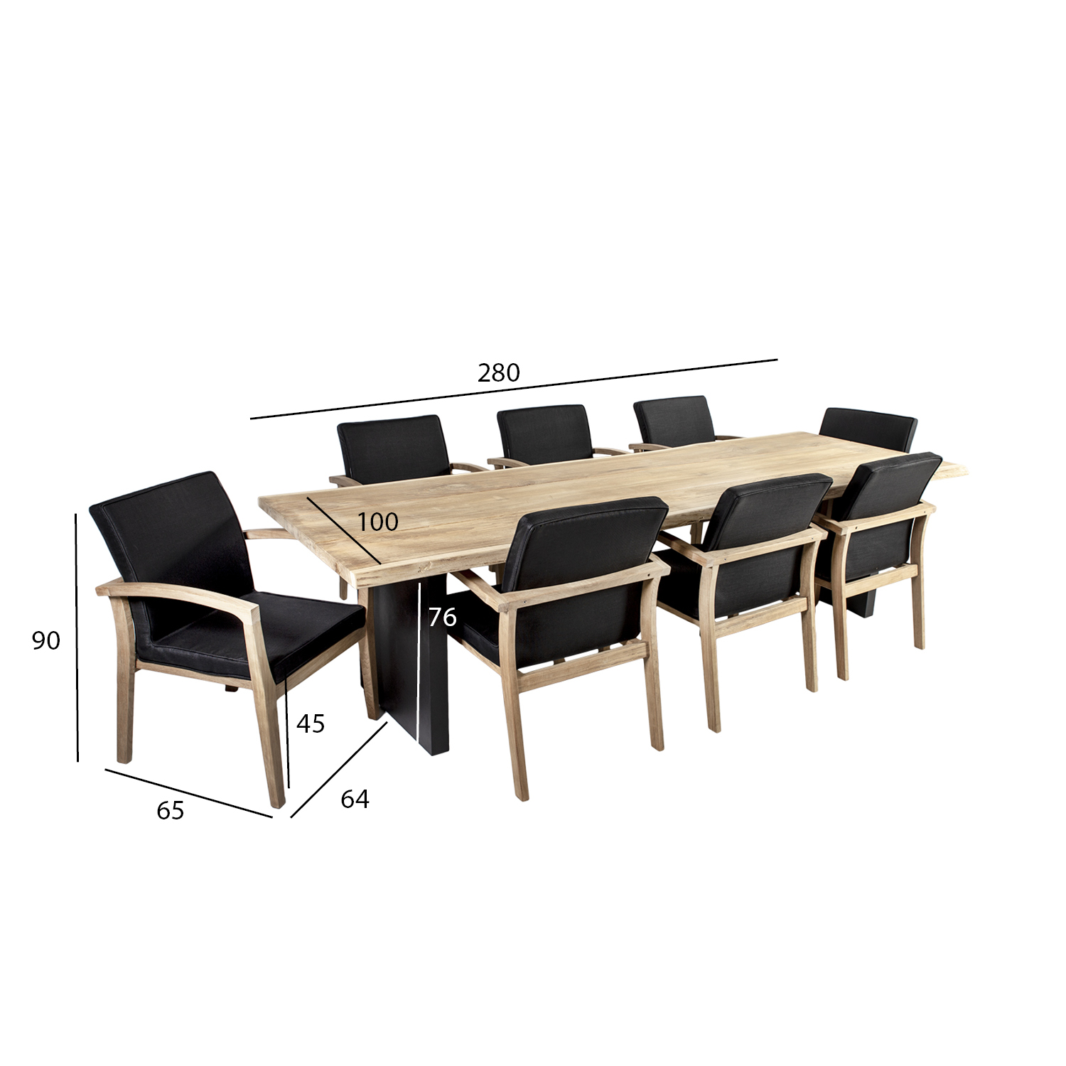 Söögilauakomplekt ROYAL 8-tooliga - Image 2