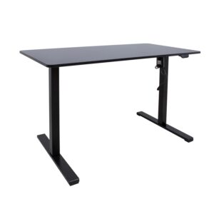 Töölaud ERGO OPTIMAL 1-mootoriga 120x60xH71-116cm, must